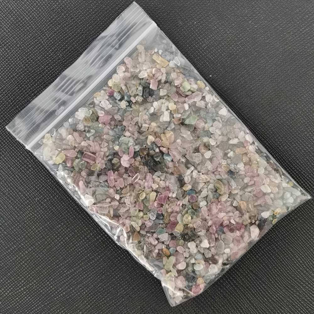 Chip Colorful Tourmaline Beads for Home Decoration & Decor Making Jewelry 100Gram Crushed Irregular Tumbled Stone Pieces Beads No hole