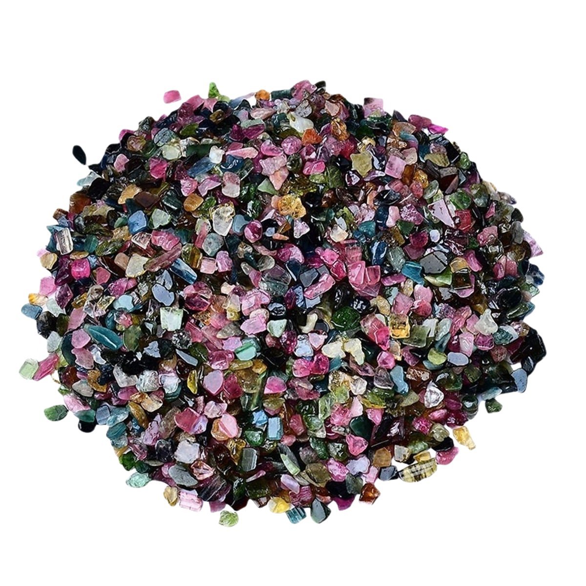 Chip Colorful Tourmaline Beads for Home Decoration & Decor Making Jewelry 100Gram Crushed Irregular Tumbled Stone Pieces Beads No hole