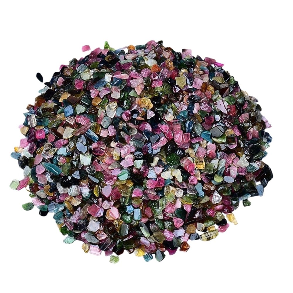 Chip Colorful Tourmaline Beads for Home Decoration & Decor Making Jewelry 100Gram Crushed Irregular Tumbled Stone Pieces Beads No hole