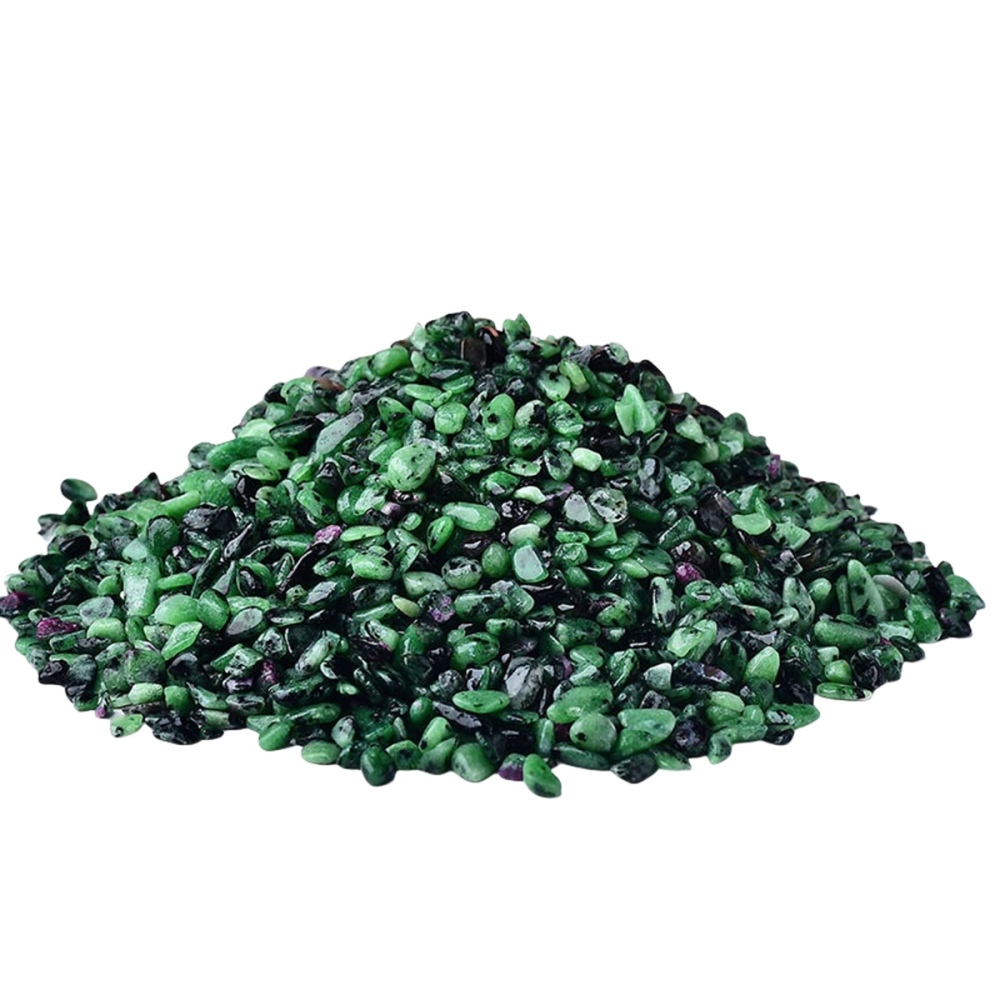 Chip Ruby Zoisite for Home Decoration & Decor Making Jewelry 100Gram Crushed Irregular Tumbled Stone Pieces Beads No hole