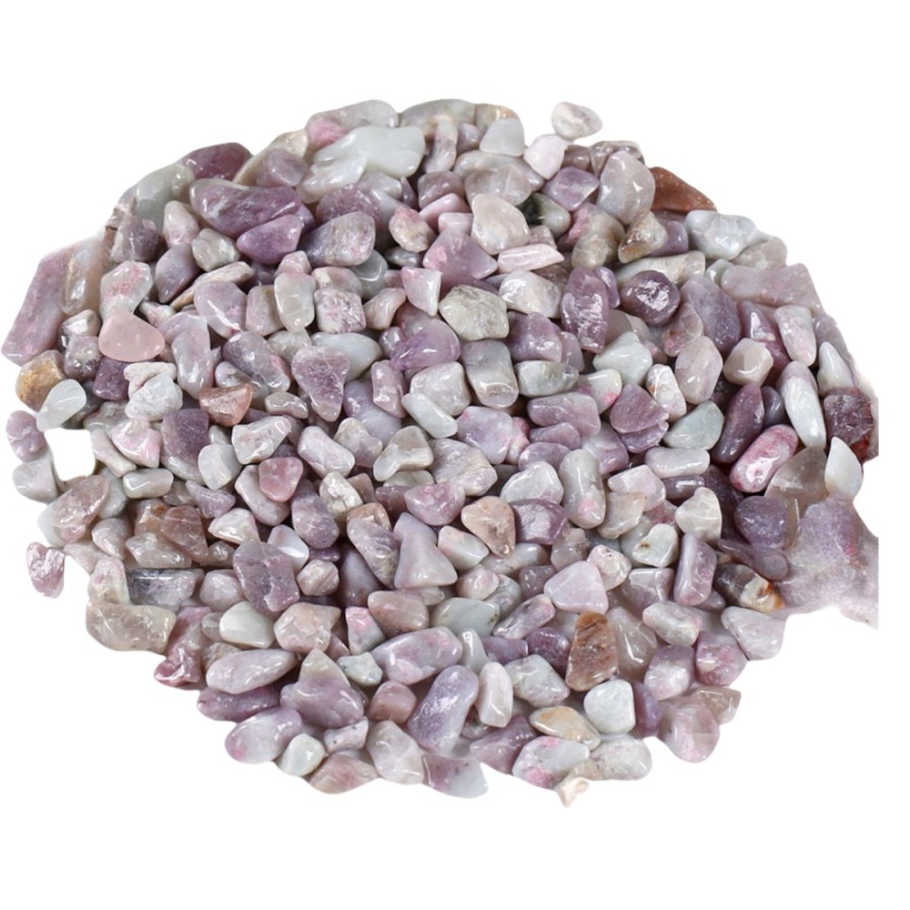 Chip Plum Blossom Tourmaline Beads for Home Decoration & Decor Making Jewelry 100Gram Crushed Irregular Tumbled Stone Pieces Beads No hole