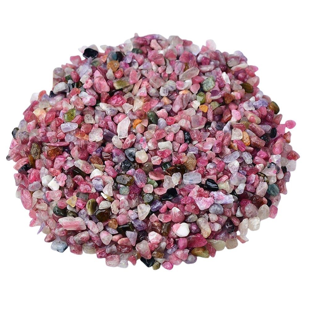 Chip Colorful Tourmaline Beads for Home Decoration & Decor Making Jewelry 100Gram Crushed Irregular Tumbled Stone Pieces Beads No hole