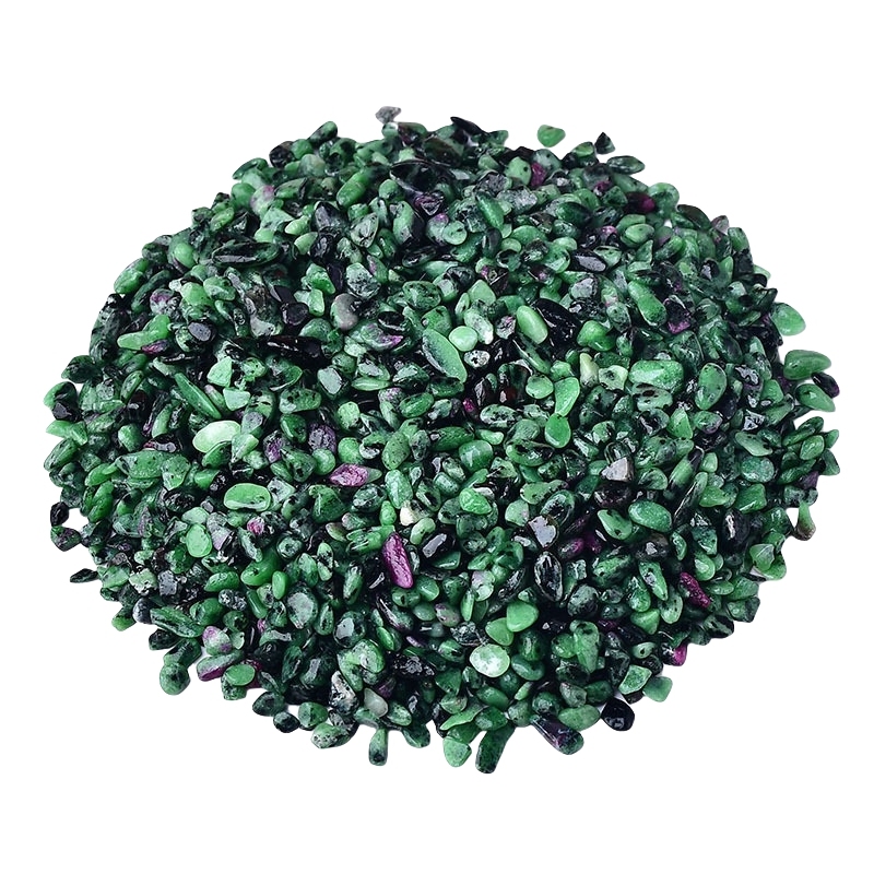 Chip Ruby Zoisite for Home Decoration & Decor Making Jewelry 100Gram Crushed Irregular Tumbled Stone Pieces Beads No hole