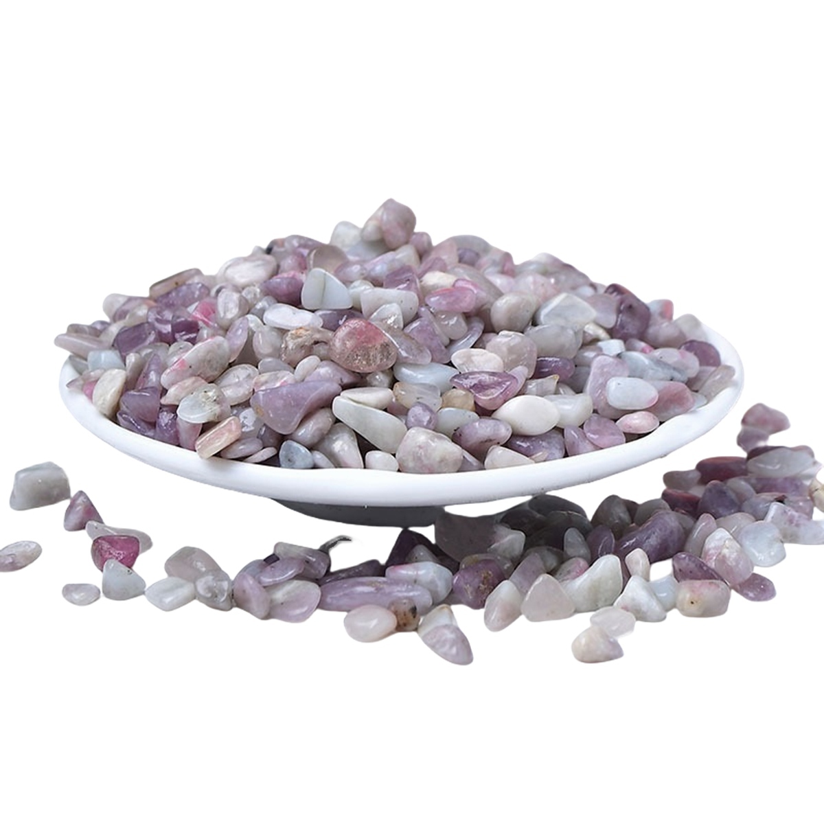 Chip Plum Blossom Tourmaline Beads for Home Decoration & Decor Making Jewelry 100Gram Crushed Irregular Tumbled Stone Pieces Beads No hole