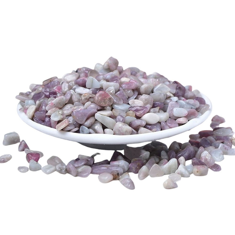 Chip Plum Blossom Tourmaline Beads for Home Decoration & Decor Making Jewelry 100Gram Crushed Irregular Tumbled Stone Pieces Beads No hole