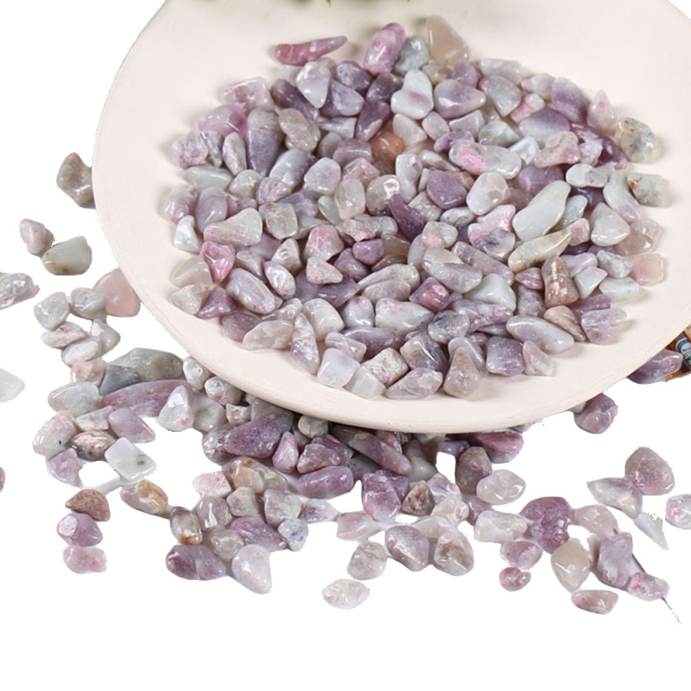 Chip Plum Blossom Tourmaline Beads for Home Decoration & Decor Making Jewelry 100Gram Crushed Irregular Tumbled Stone Pieces Beads No hole