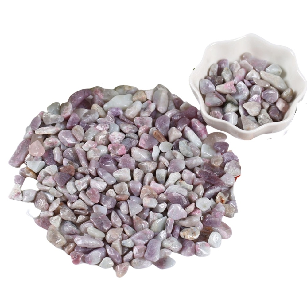 Chip Plum Blossom Tourmaline Beads for Home Decoration & Decor Making Jewelry 100Gram Crushed Irregular Tumbled Stone Pieces Beads No hole