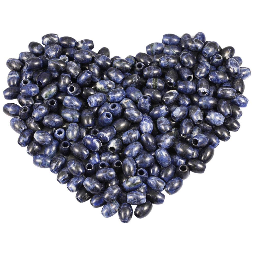 Handmade Craved Loose 12X16MM Oval Stone Beads for Making Jewelry Drilled Big Hole-5MM 1Pieces