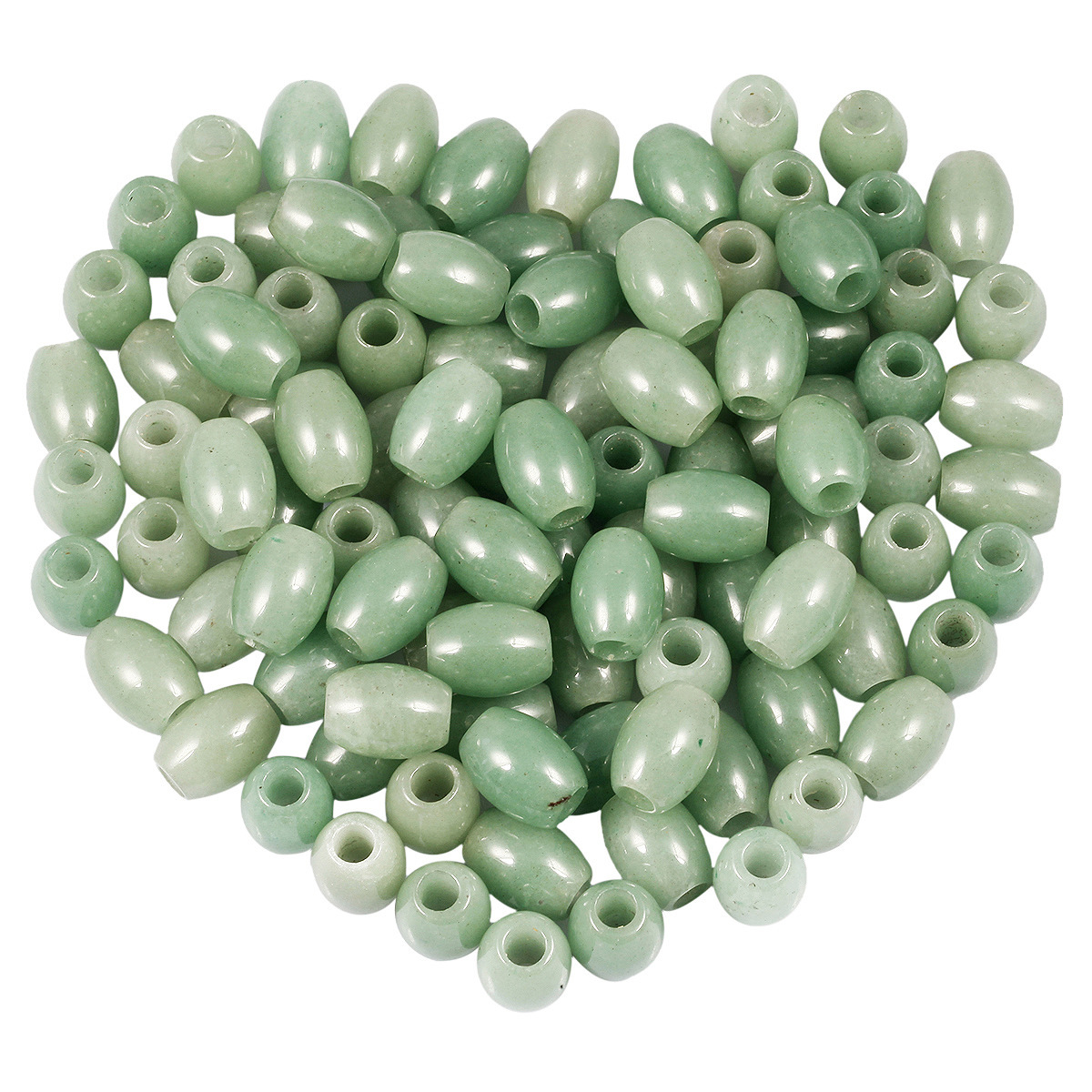 Handmade Craved Loose 12X16MM Oval Stone Beads for Making Jewelry Drilled Big Hole-5MM 1Pieces