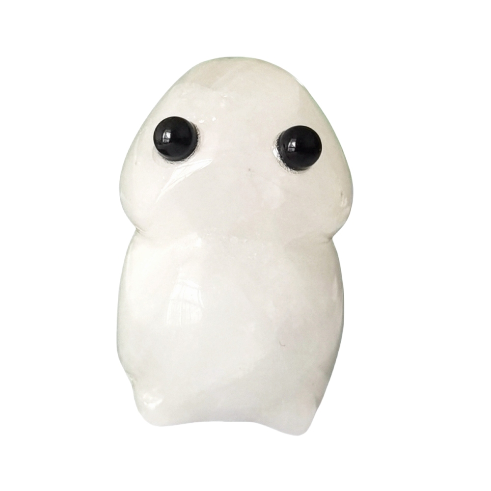 Handmade Craved Gemstone Monster Pendant for Home & office Decor 25X40MM  Spirit Crystal Ghost Sculpture Figurine Ornament Healing Stone