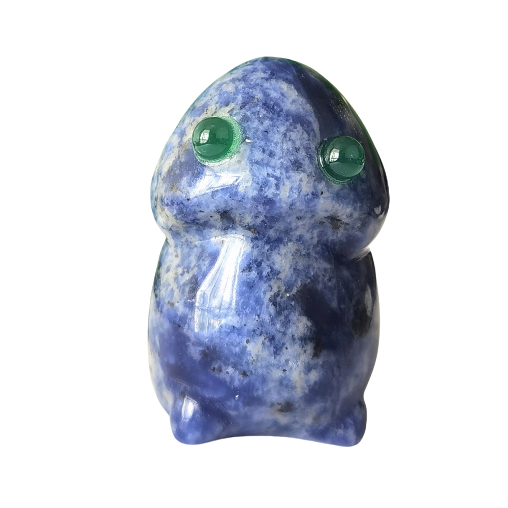 Handmade Craved Gemstone Monster Pendant for Home & office Decor 25X40MM  Spirit Crystal Ghost Sculpture Figurine Ornament Healing Stone