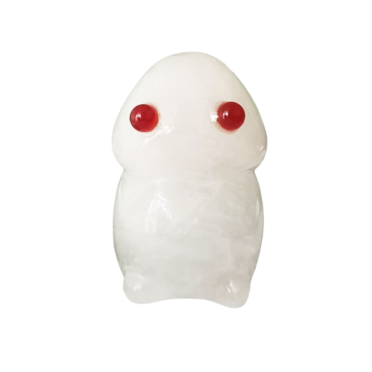 Handmade Craved Gemstone Monster Pendant for Home & office Decor 25X40MM  Spirit Crystal Ghost Sculpture Figurine Ornament Healing Stone