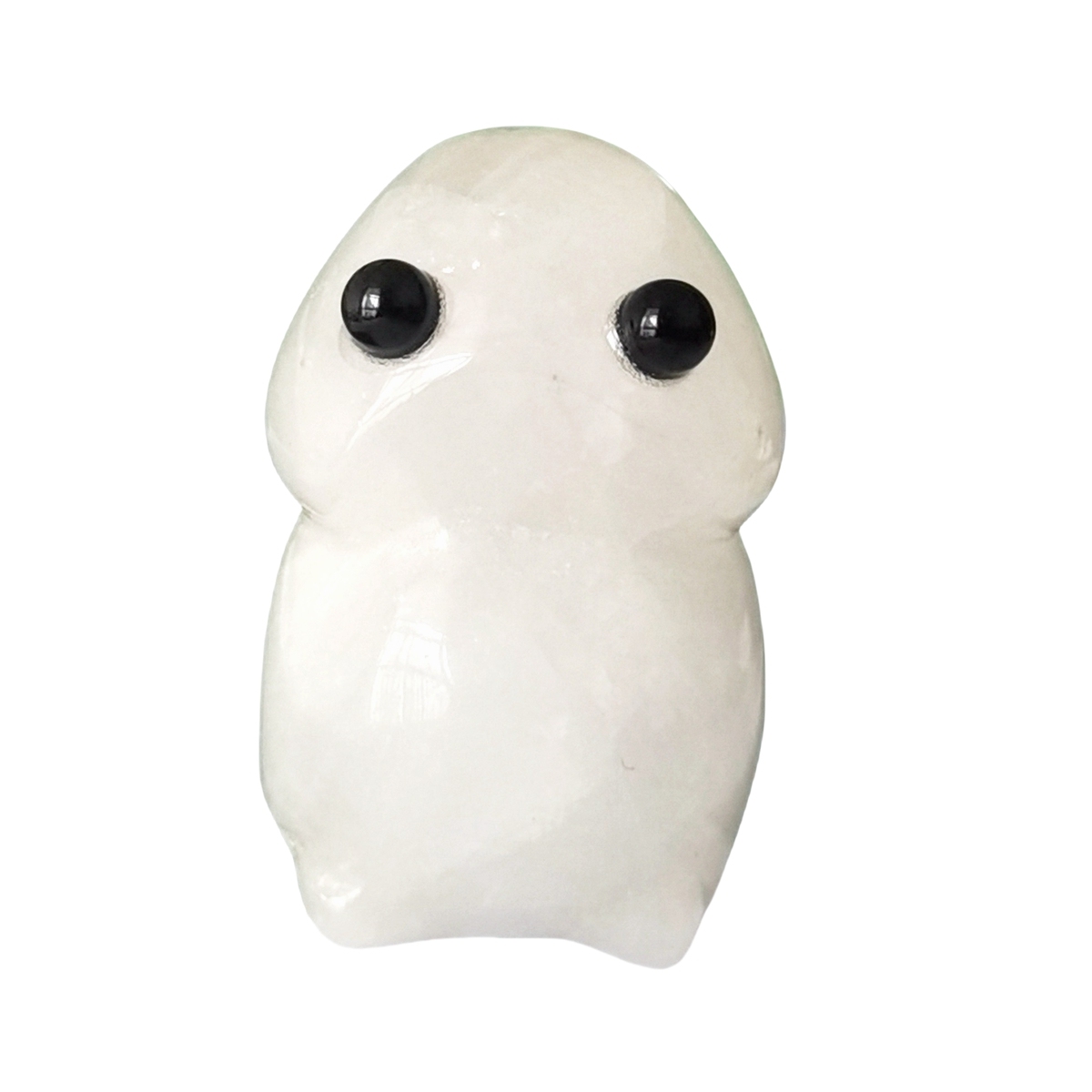 Handmade Craved Gemstone Monster Pendant for Home & office Decor 25X40MM  Spirit Crystal Ghost Sculpture Figurine Ornament Healing Stone