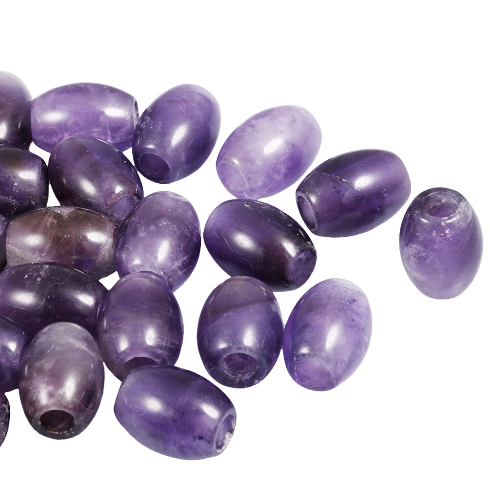 Handmade Craved Loose 12X16MM Oval Stone Beads for Making Jewelry Drilled Big Hole-5MM 1Pieces