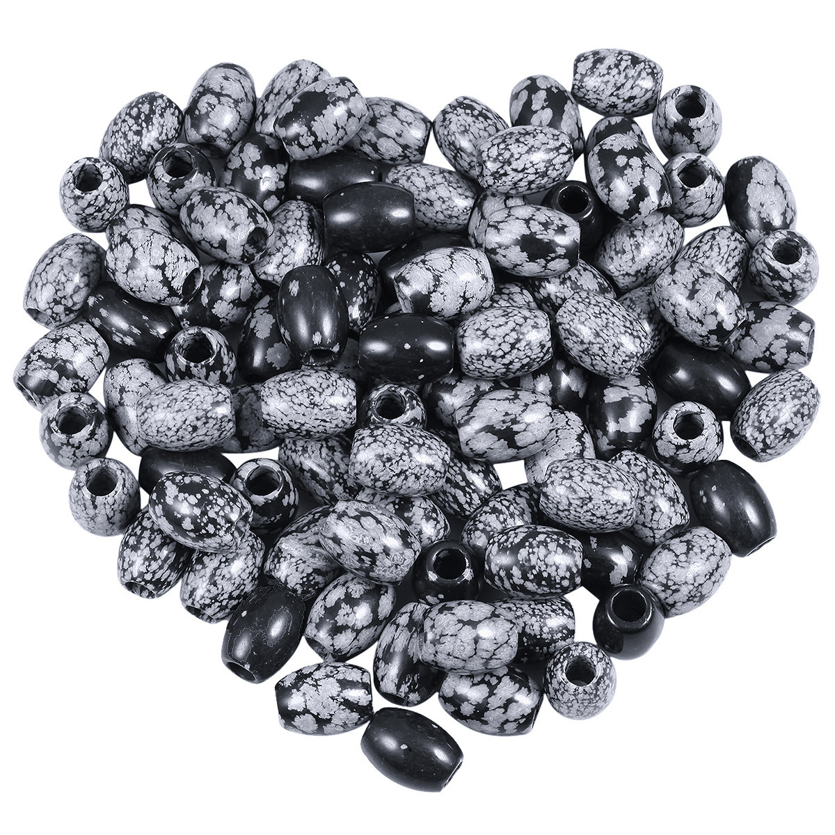 Handmade Craved Loose 12X16MM Amethyst Oval Stone Beads for Making Jewelry Drilled Big Hole-5MM 1Pieces
