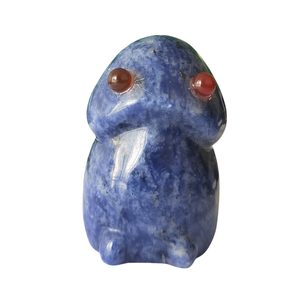 Handmade Craved Gemstone Monster Pendant for Home & office Decor 25X40MM  Spirit Crystal Ghost Sculpture Figurine Ornament Healing Stone