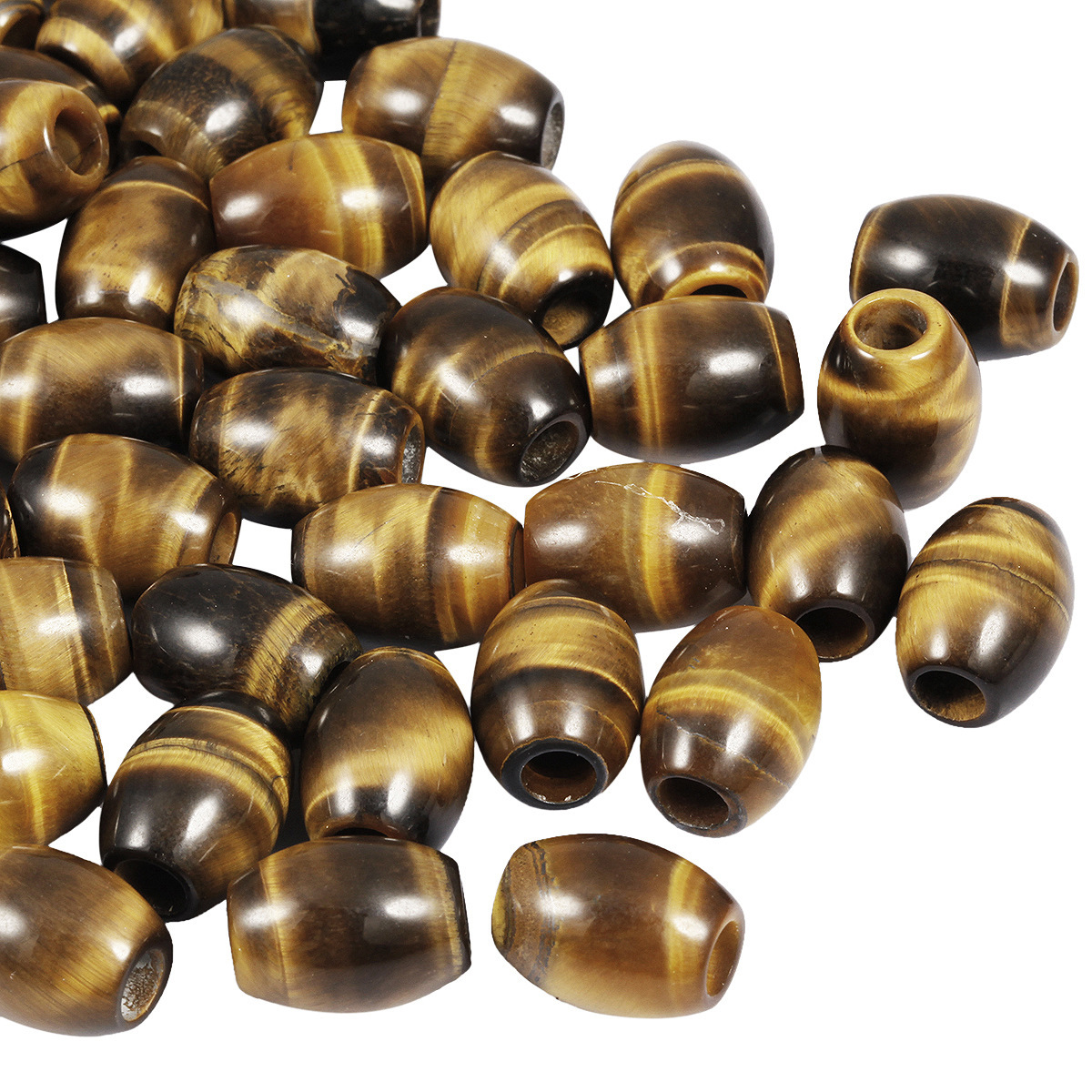 Handmade Craved Loose 12X16MM Oval Stone Beads for Making Jewelry Drilled Big Hole-5MM 1Pieces