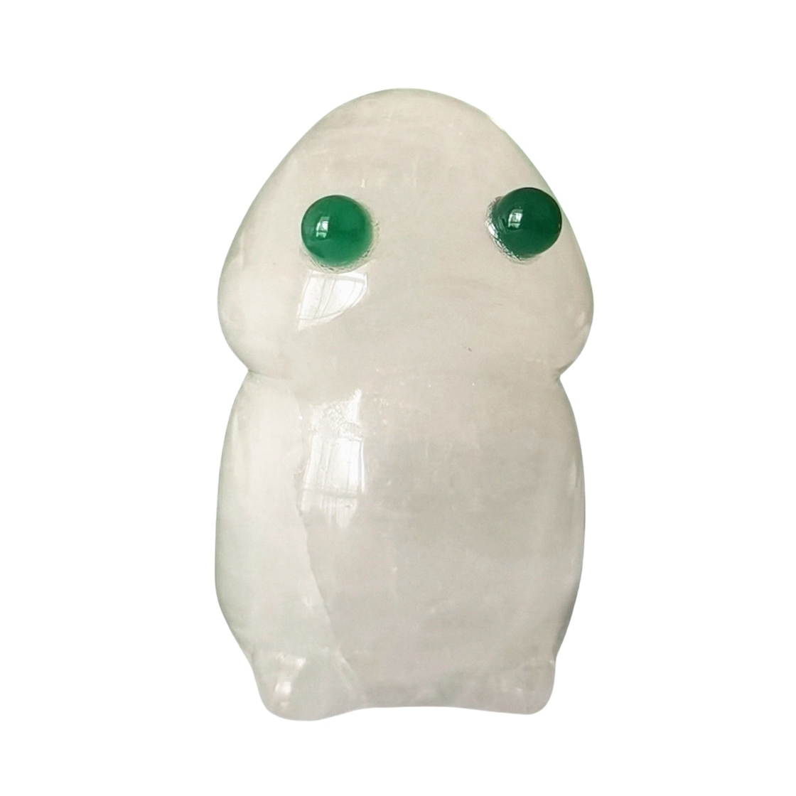 Handmade Craved Gemstone Monster Pendant for Home & office Decor 25X40MM  Spirit Crystal Ghost Sculpture Figurine Ornament Healing Stone