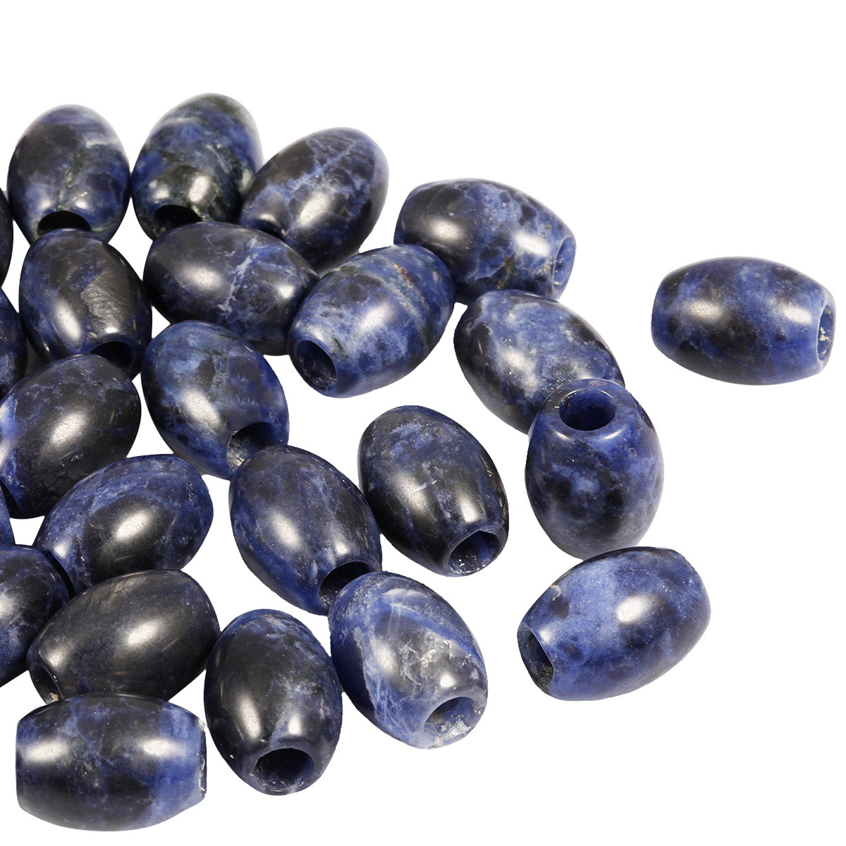 Handmade Craved Loose 12X16MM Oval Stone Beads for Making Jewelry Drilled Big Hole-5MM 1Pieces