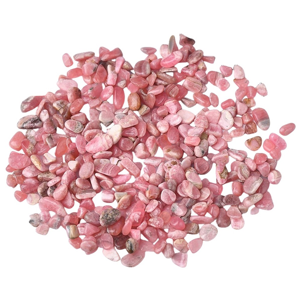 Chip Rhodochrosite Beads for Home Decoration & Decor Making Jewelry 100Gram Crushed Irregular Tumbled Stone Pieces Beads No hole