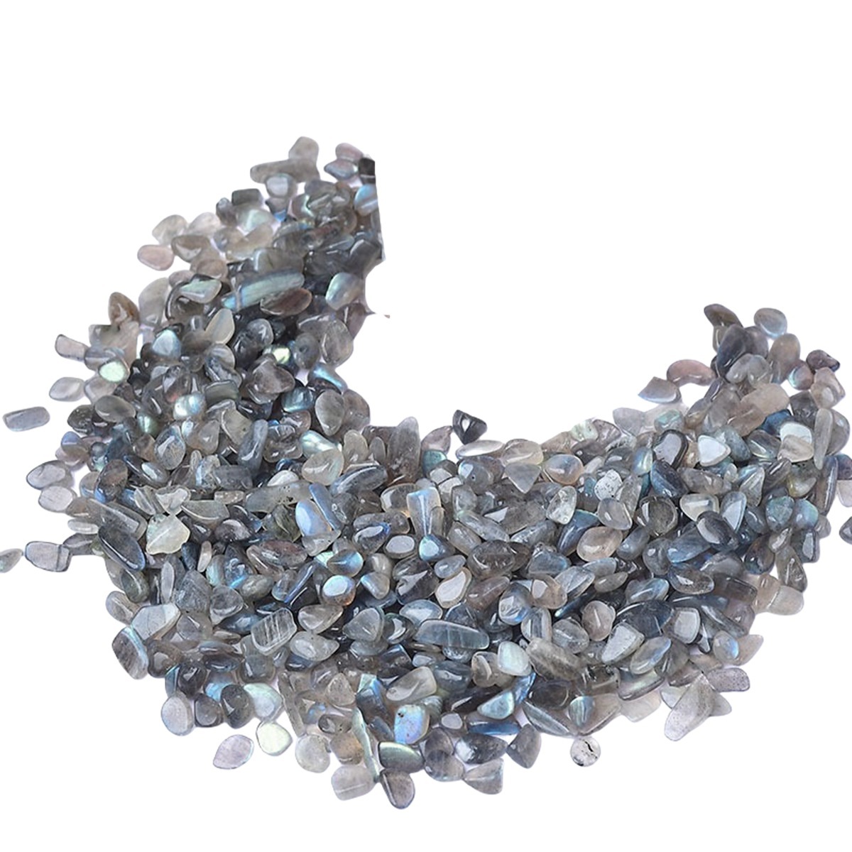 Chip Labradorite Beads for Home Decoration & Decor Making Jewelry 100Gram Crushed Irregular Tumbled Stone Pieces Beads No hole
