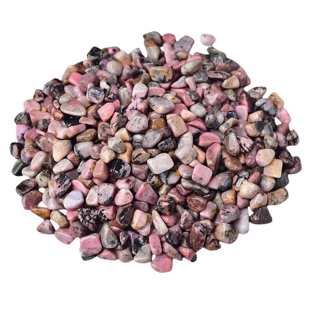Chip Rhodochrosite Beads for Home Decoration & Decor Making Jewelry 100Gram Crushed Irregular Tumbled Stone Pieces Beads No hole