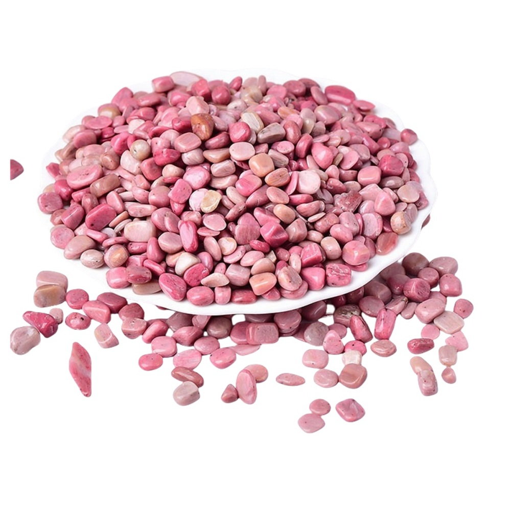 Chip Rhodochrosite Beads for Home Decoration & Decor Making Jewelry 100Gram Crushed Irregular Tumbled Stone Pieces Beads No hole