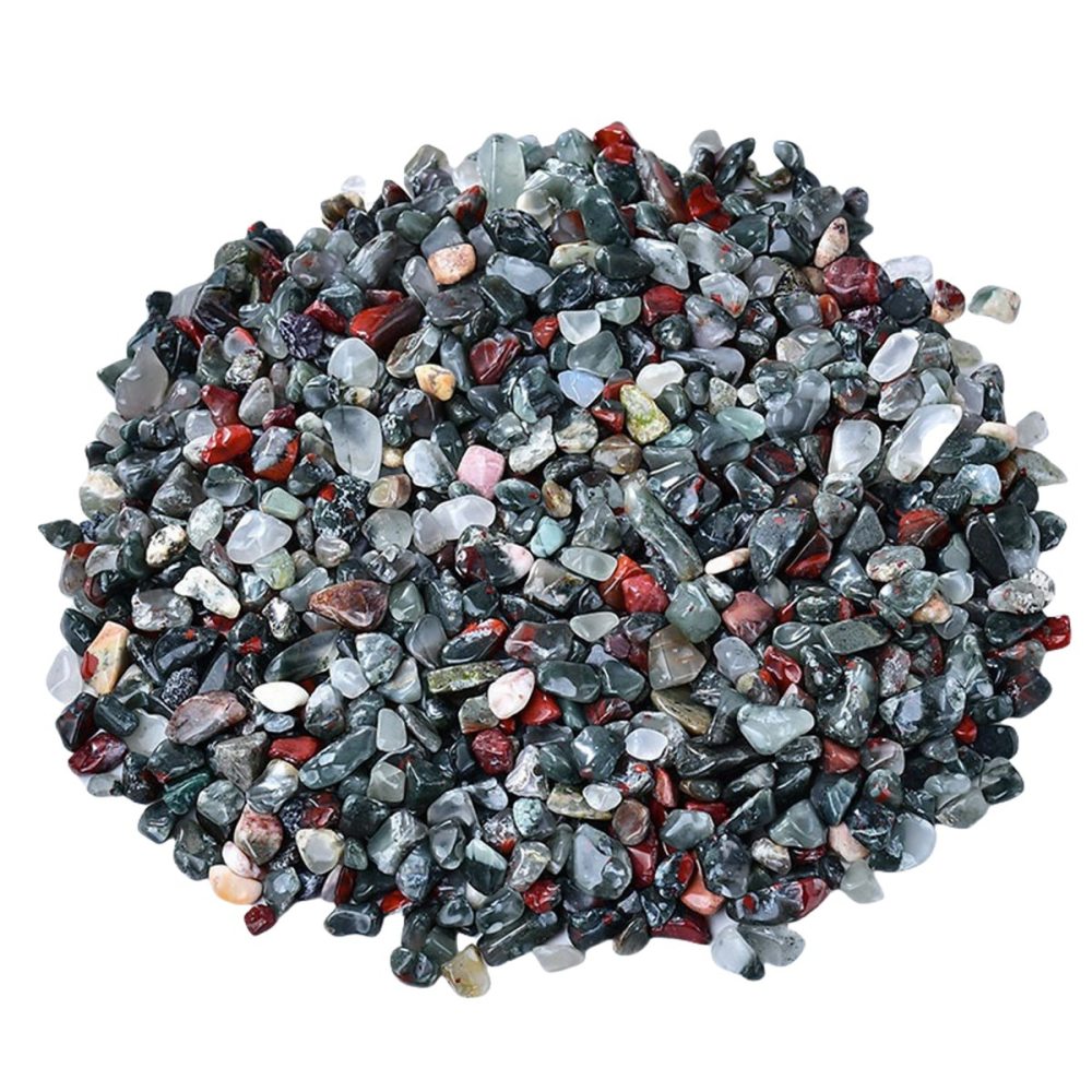 Chip African Bloodstone Beads for Home Decoration & Decor Making Jewelry 100Gram Crushed Irregular Tumbled Stone Pieces Beads No hole
