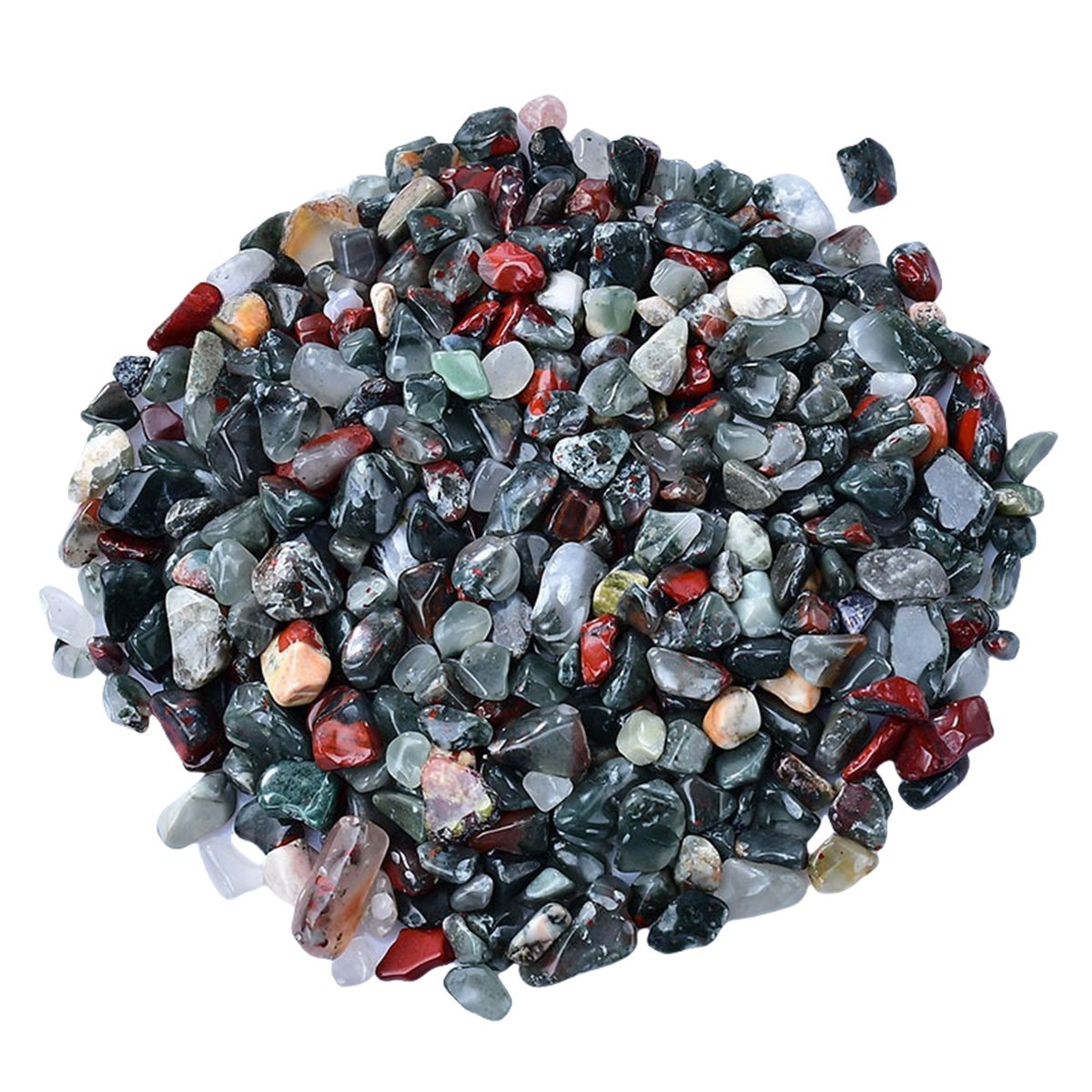Chip African Bloodstone Beads for Home Decoration & Decor Making Jewelry 100Gram Crushed Irregular Tumbled Stone Pieces Beads No hole