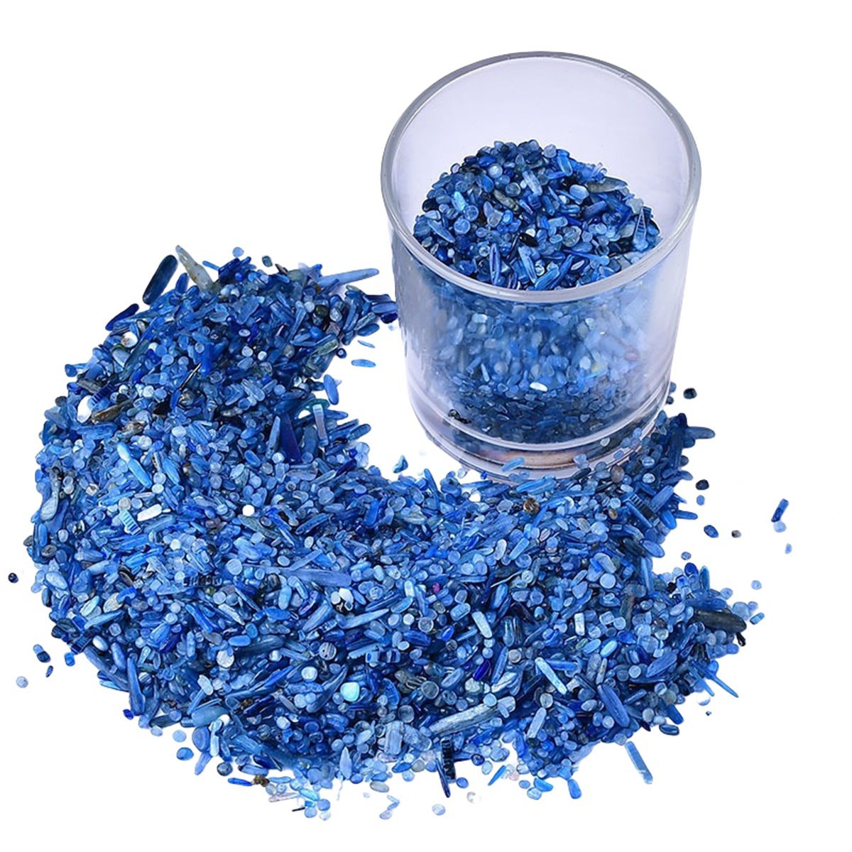 Chip Blue Kyanite Beads for Home Decoration & Decor Making Jewelry 100Gram Crushed Irregular Tumbled Stone Pieces Beads No hole
