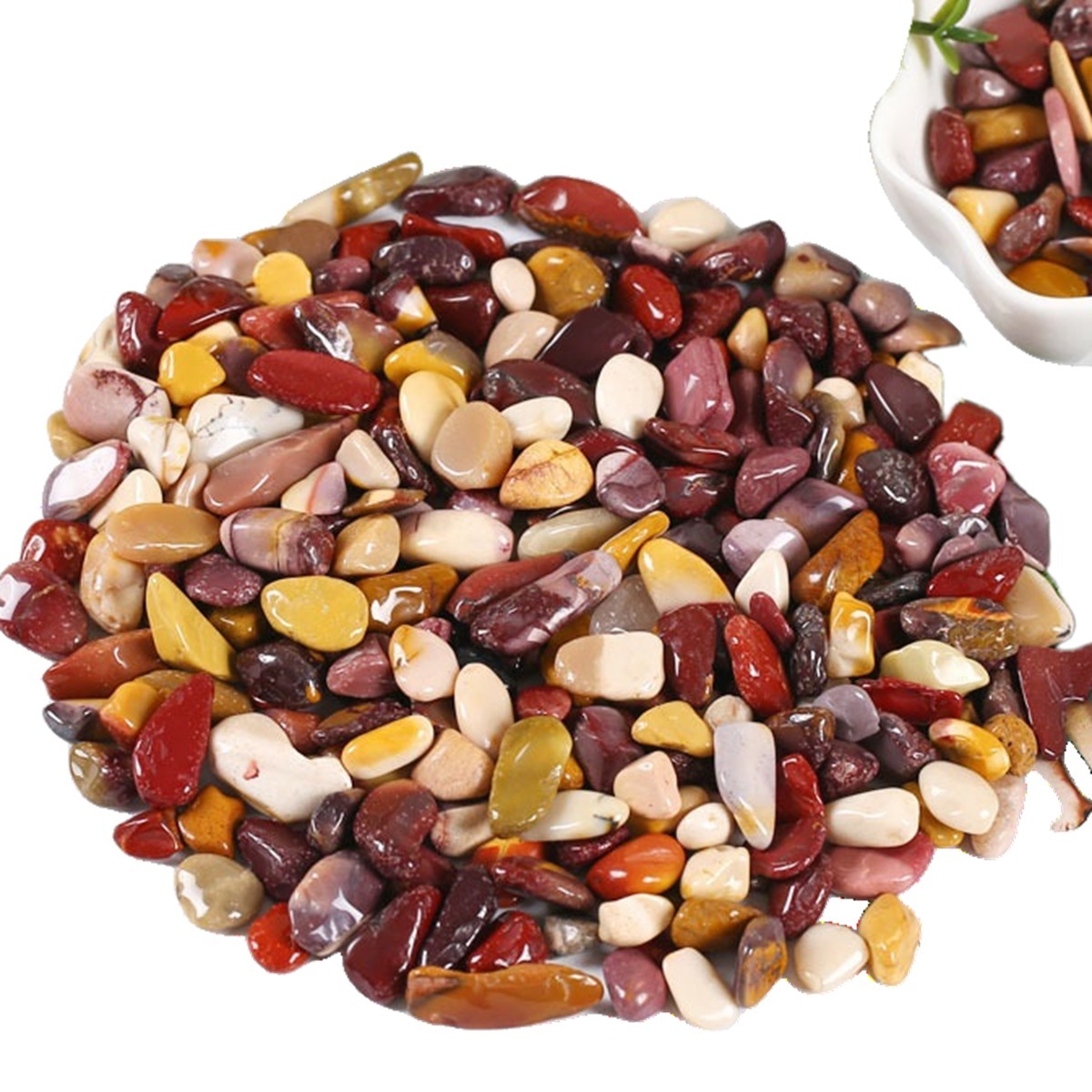 Chip Mookaite Jasper Beads for Home Decoration & Decor Making Jewelry 100Gram Crushed Irregular Tumbled Stone Pieces Beads No hole