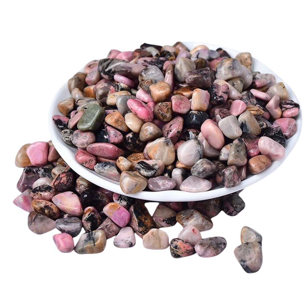 Chip Rhodochrosite Beads for Home Decoration & Decor Making Jewelry 100Gram Crushed Irregular Tumbled Stone Pieces Beads No hole