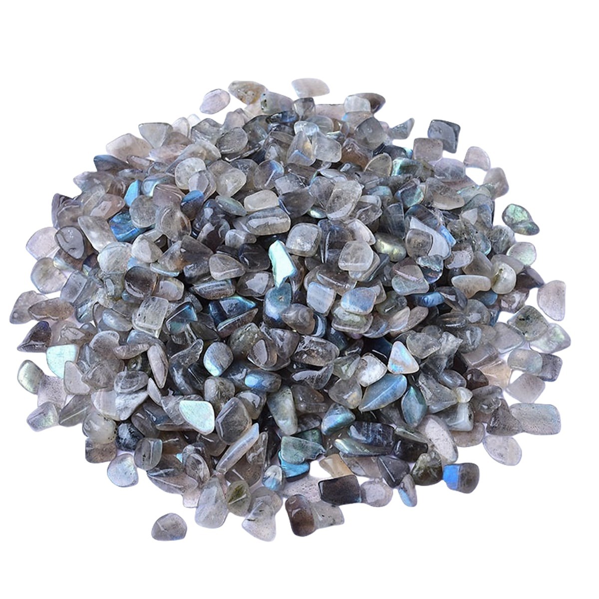 Chip Labradorite Beads for Home Decoration & Decor Making Jewelry 100Gram Crushed Irregular Tumbled Stone Pieces Beads No hole