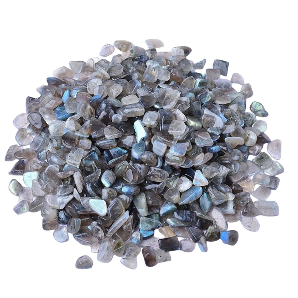 Chip Labradorite Beads for Home Decoration & Decor Making Jewelry 100Gram Crushed Irregular Tumbled Stone Pieces Beads No hole