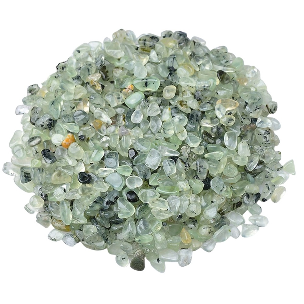 Chip Prehnite Epidote Beads for Home Decoration & Decor Making Jewelry 100Gram Crushed Irregular Tumbled Stone Pieces Beads No hole