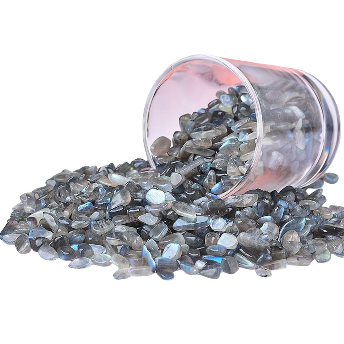 Chip Labradorite Beads for Home Decoration & Decor Making Jewelry 100Gram Crushed Irregular Tumbled Stone Pieces Beads No hole