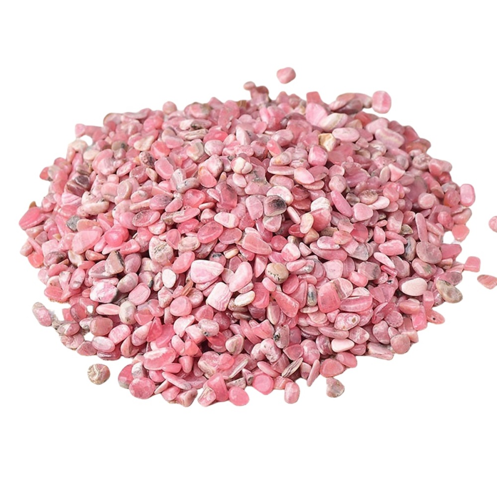 Chip Rhodochrosite Beads for Home Decoration & Decor Making Jewelry 100Gram Crushed Irregular Tumbled Stone Pieces Beads No hole