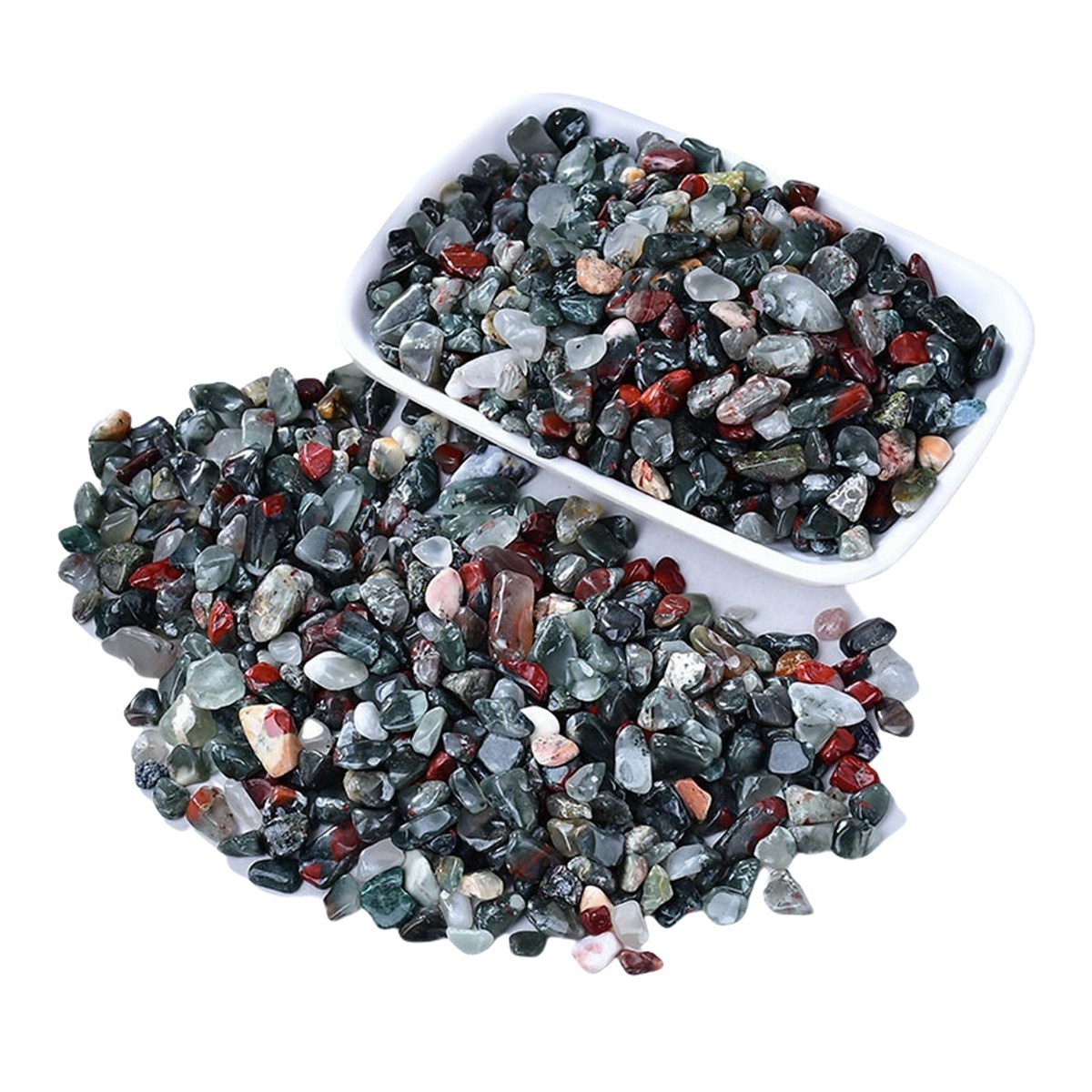 Chip African Bloodstone Beads for Home Decoration & Decor Making Jewelry 100Gram Crushed Irregular Tumbled Stone Pieces Beads No hole