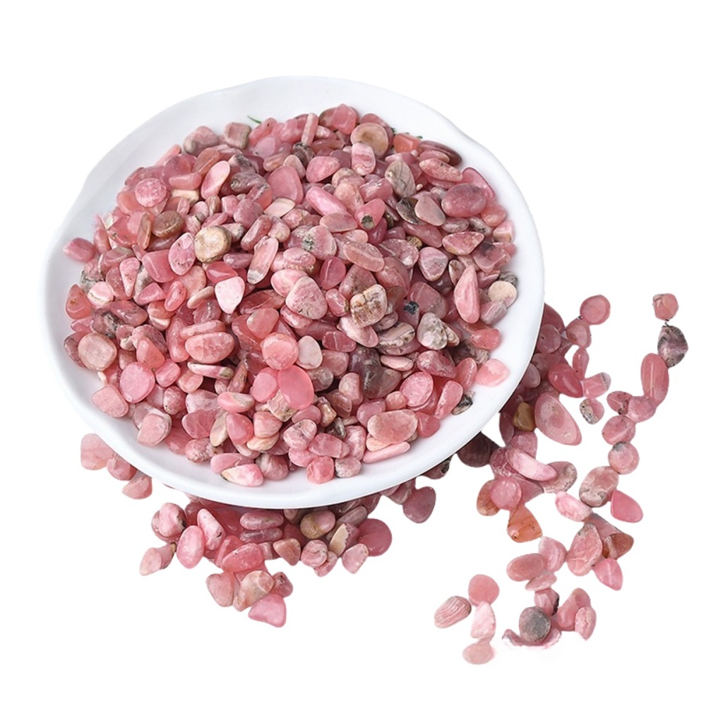 Chip Rhodochrosite Beads for Home Decoration & Decor Making Jewelry 100Gram Crushed Irregular Tumbled Stone Pieces Beads No hole