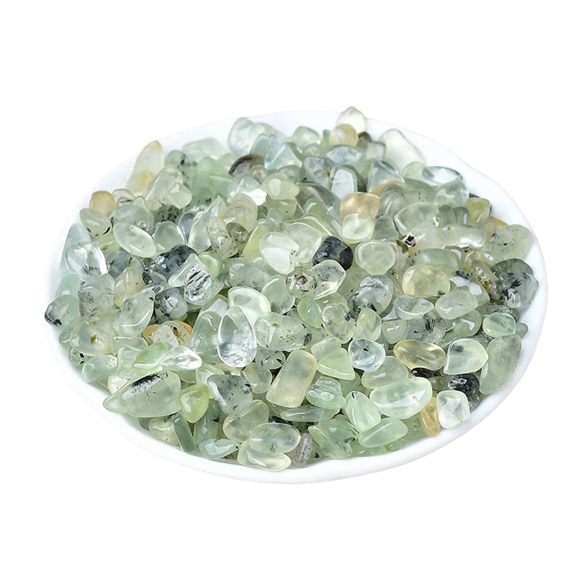 Chip Prehnite Epidote Beads for Home Decoration & Decor Making Jewelry 100Gram Crushed Irregular Tumbled Stone Pieces Beads No hole