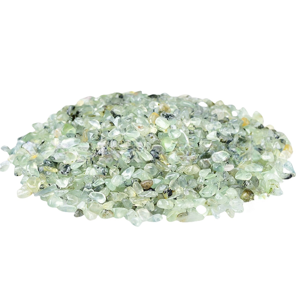 Chip Prehnite Epidote Beads for Home Decoration & Decor Making Jewelry 100Gram Crushed Irregular Tumbled Stone Pieces Beads No hole