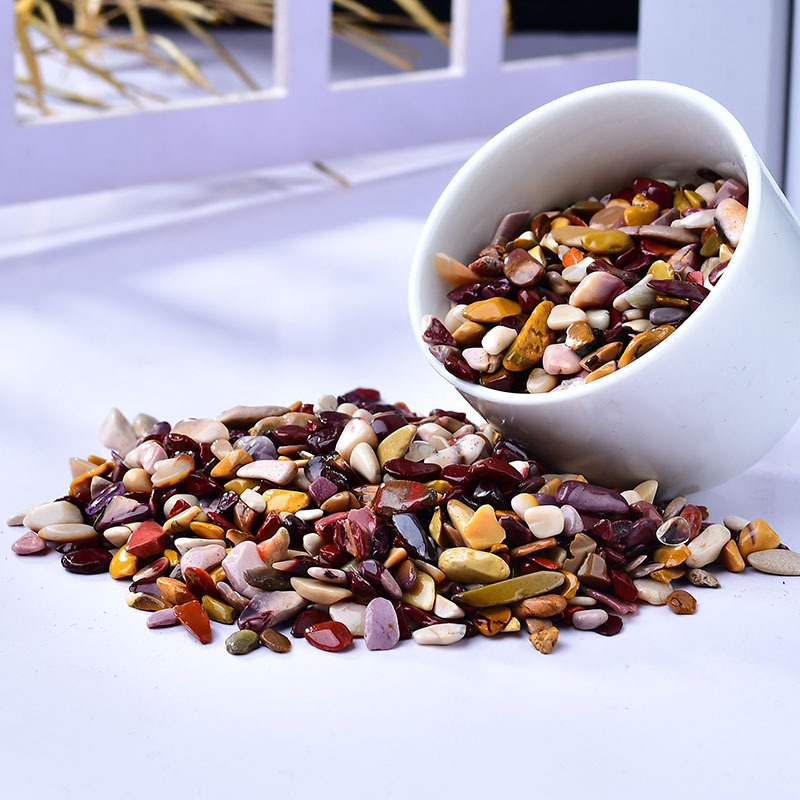 Chip Mookaite Jasper Beads for Home Decoration & Decor Making Jewelry 100Gram Crushed Irregular Tumbled Stone Pieces Beads No hole