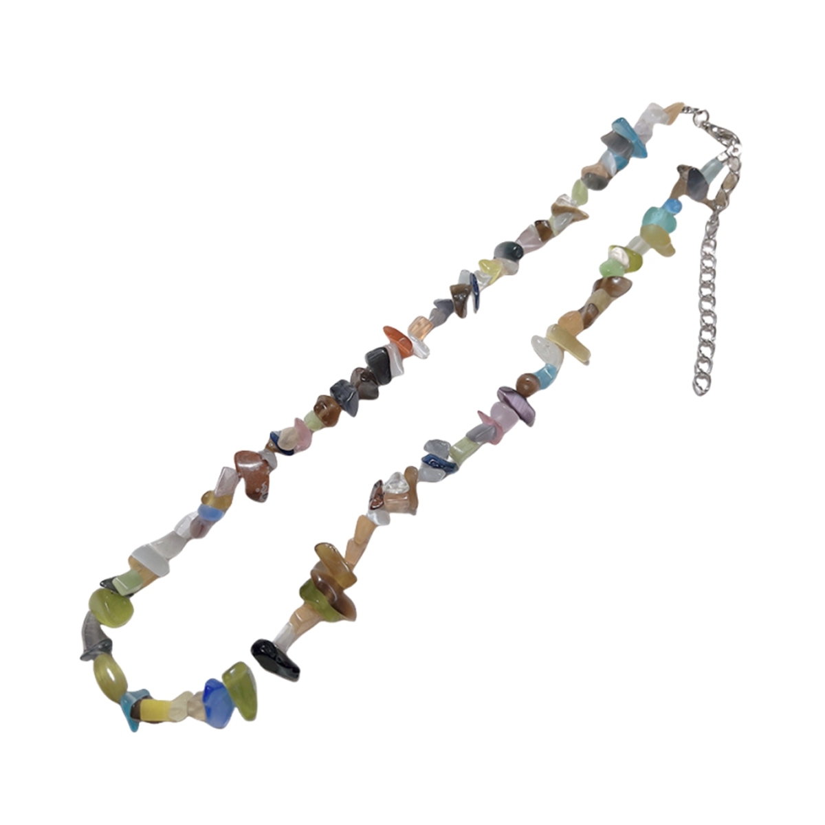 Chip Stone Beads necklaces for Women Handmade Nuggets Gemstone Choker