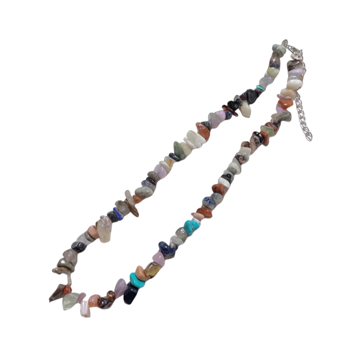 Chip Stone Beads necklaces for Women Handmade Nuggets Gemstone Choker
