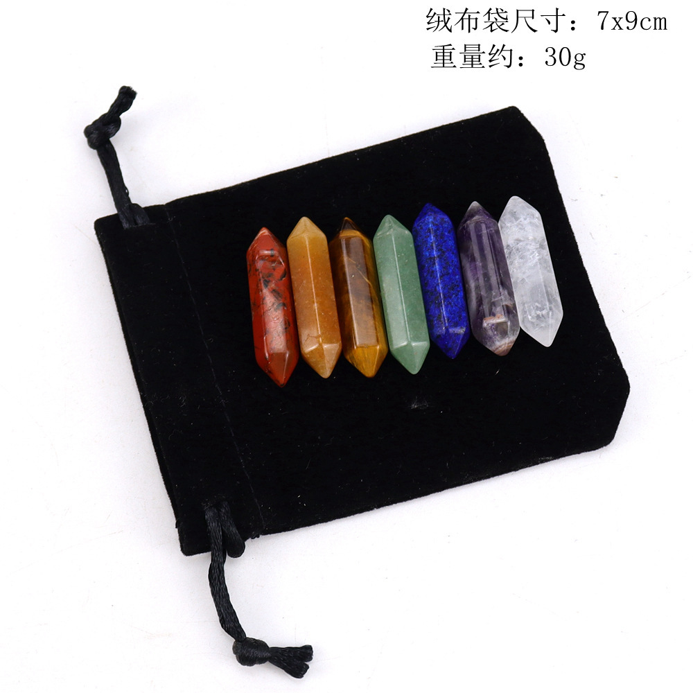7 Chakra Tumbled Stone for Decor  Healing Crystals Polished Energy Reiki Tumbling Balancing Decoration Meditation Therapy