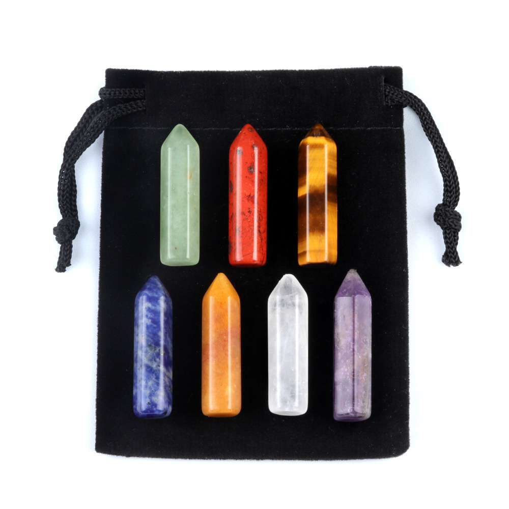 7 Chakra Tumbled Stone for Decor  Healing Crystals Polished Energy Reiki Tumbling Balancing Decoration Meditation Therapy