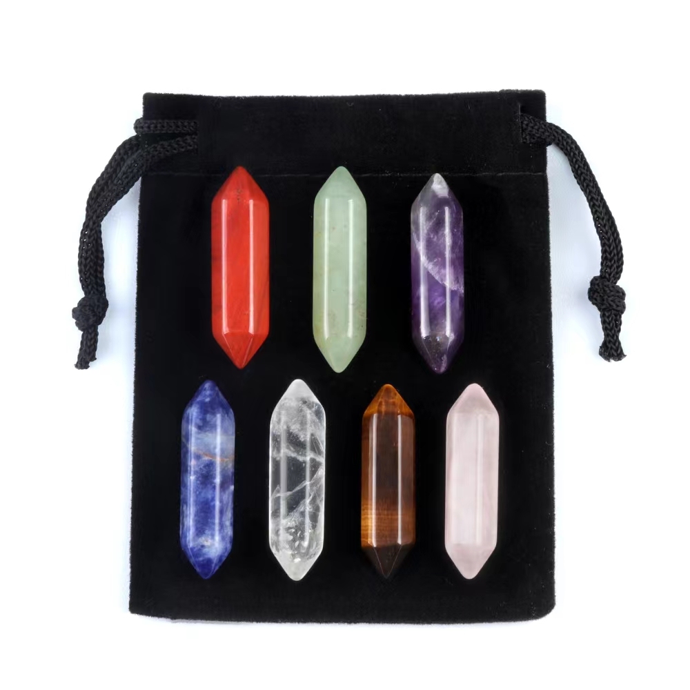 7 Chakra Tumbled Stone for Decor  Healing Crystals Polished Energy Reiki Tumbling Balancing Decoration Meditation Therapy