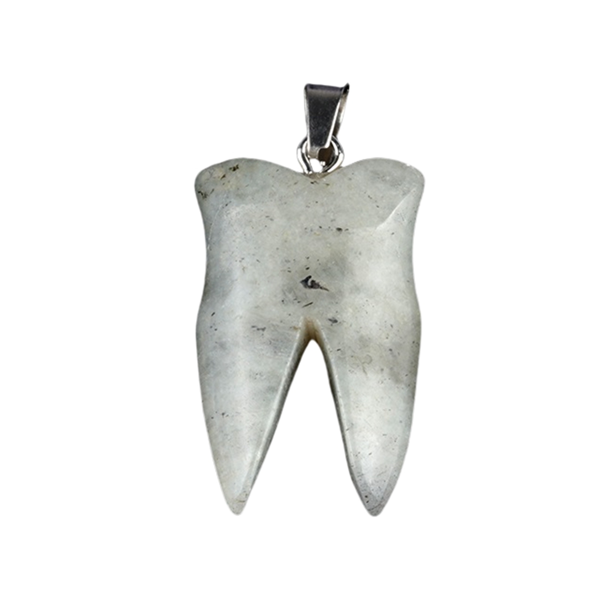 Labradorite Tooth Necklace for women men Handmade Craved Gemstone Teeth CrystalPendant for Making Jewelry