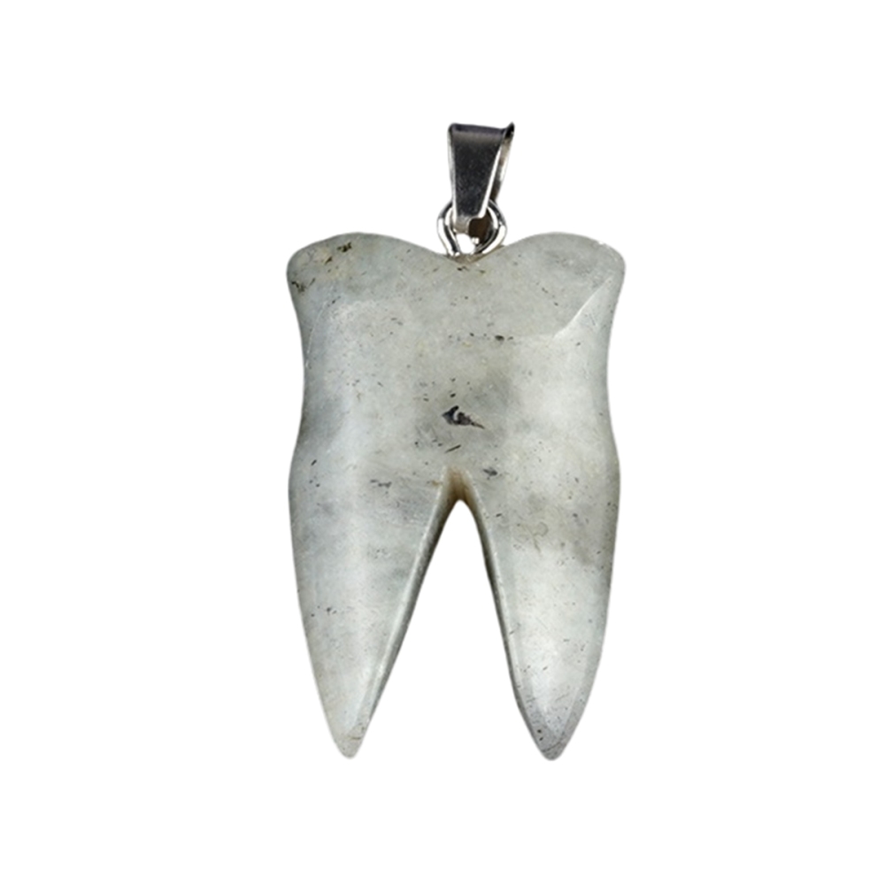 Labradorite Tooth Necklace for women men Handmade Craved Gemstone Teeth CrystalPendant for Making Jewelry