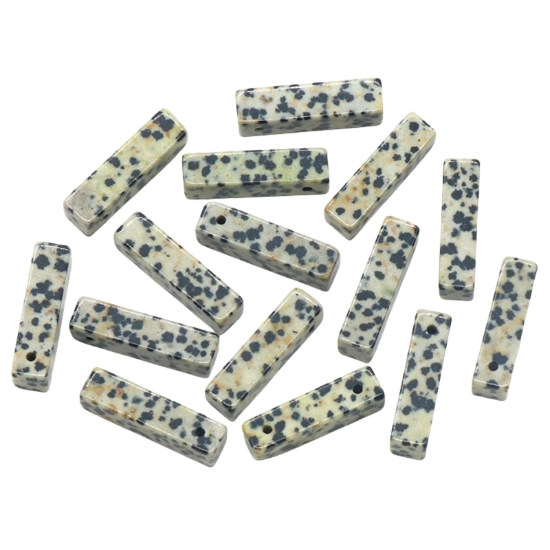 Rectangle Stone Pendant for Making Jewelry Necklace Earrings 6X6X25MM Cuboid Beads